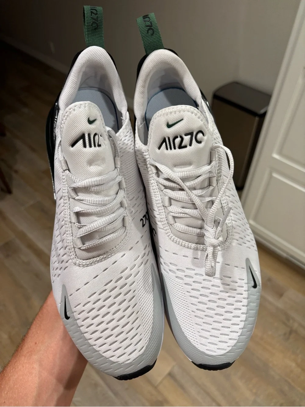 Nike Air Max 270 ‘White / Vast Green’ Men’s Size 14 Sneakers NEW! AH8050-032